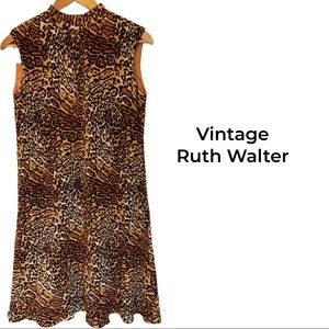 Vintage Ruth Walter’s 1960s animal print dress